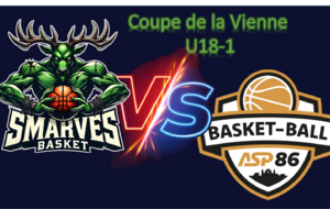 match U18-1 SMARVES BASKET - 1 / ASSOCIATION SPORTIVE POITIERS 86 - 3